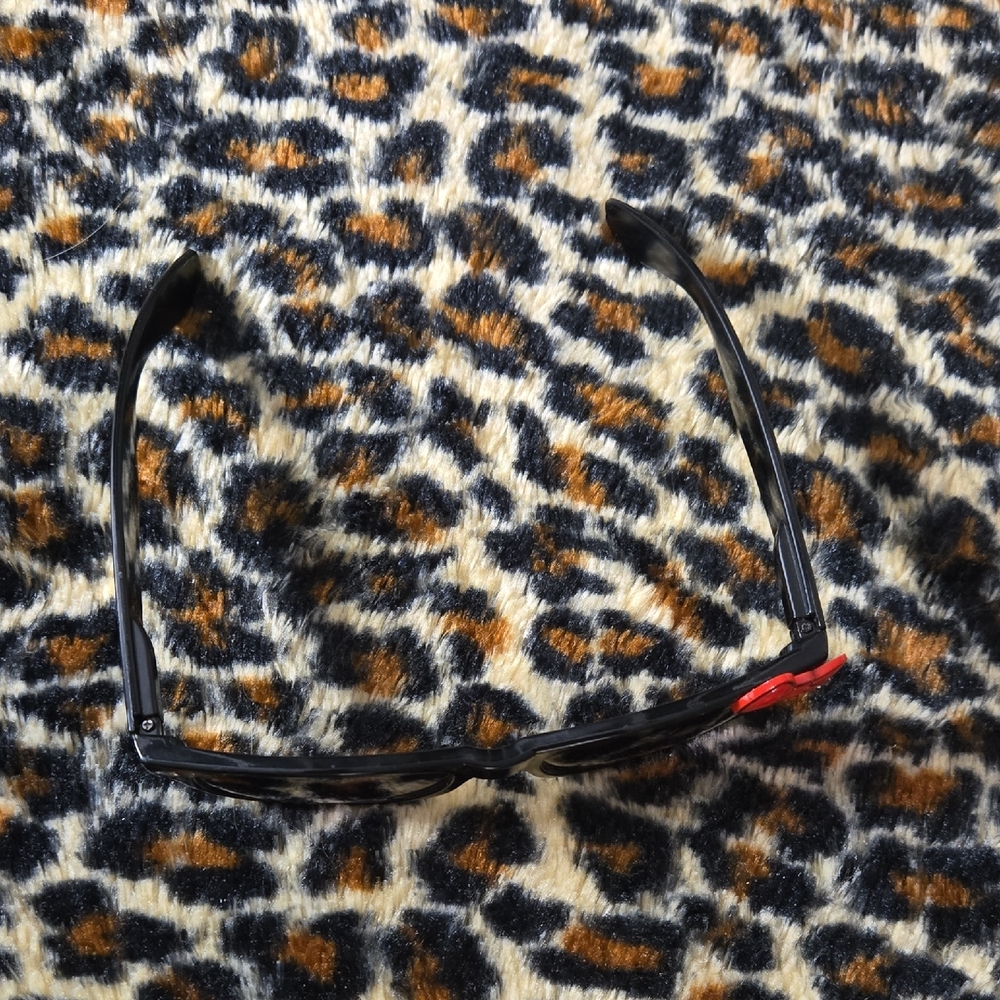 Adult Black Sunglasses with Red Bow - Picture 2 of 2